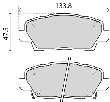 PREMIUM BRAKE PAD SET (4)