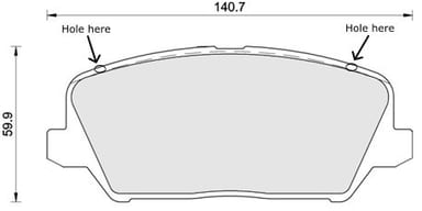 PREMIUM BRAKE PAD SET (4)
