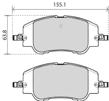 PREMIUM BRAKE PAD SET (4)