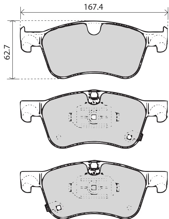 PREMIUM BRAKE PAD SET (4)