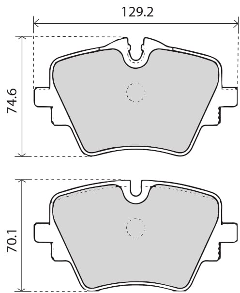 OE GERMAN PADS (SET OF 4)