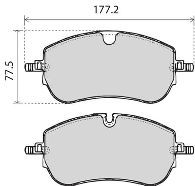OE GERMAN PADS (SET OF 4)