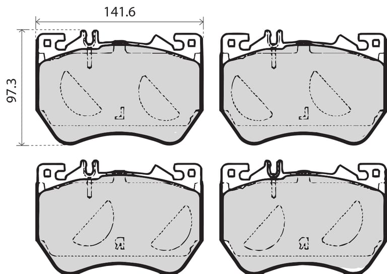 BREMBO BRAKE PADS (SET 4)