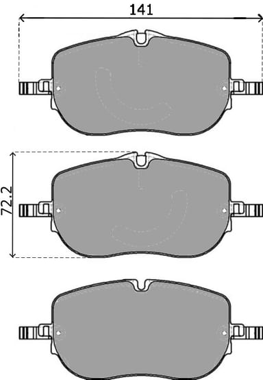 OE GERMAN PADS (SET OF 4)