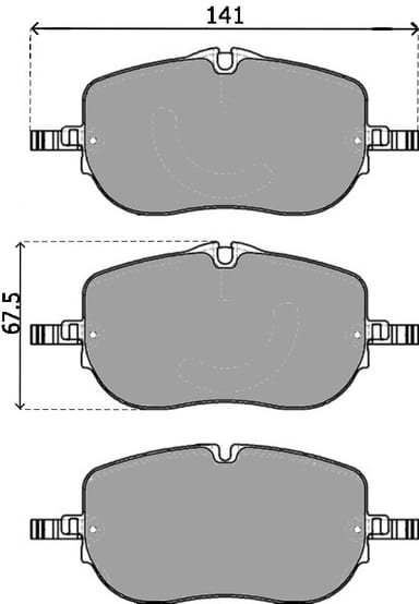 OE GERMAN PADS (SET OF 4)
