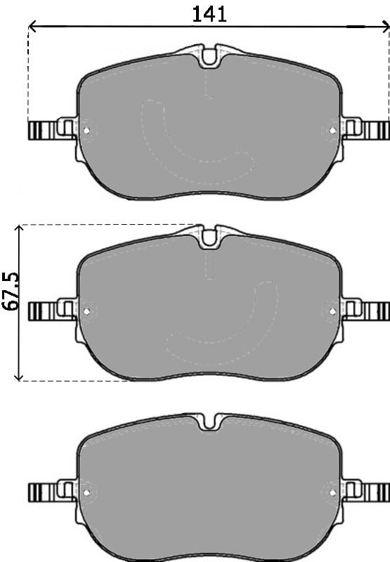 OE GERMAN PADS (SET OF 4)