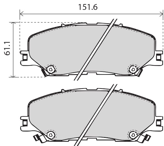 OE GERMAN PADS (SET OF 4)
