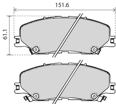 OE GERMAN PADS (SET OF 4)