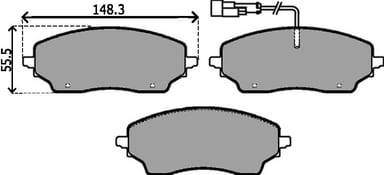 PREMIUM BRAKE PAD SET (4)