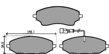 PREMIUM BRAKE PAD SET (4)