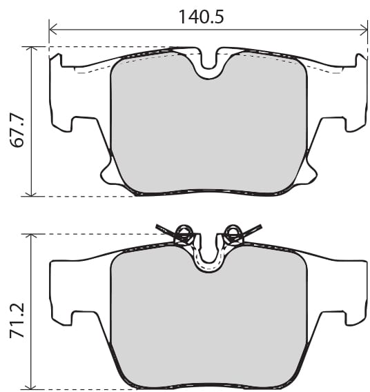 OE GERMAN PADS (SET OF 4)