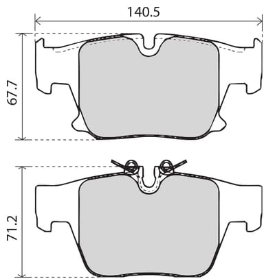 OE GERMAN PADS (SET OF 4)