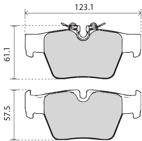 OE GERMAN PADS (SET OF 4)