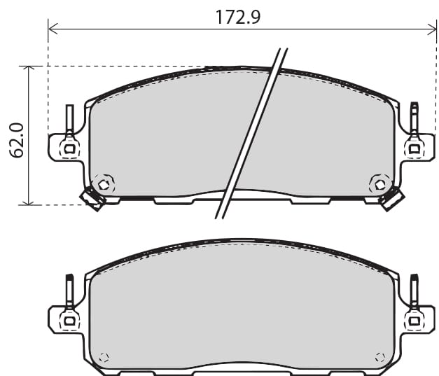 PREMIUM BRAKE PAD SET (4)