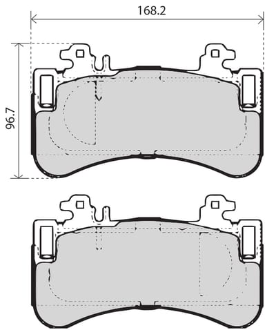 PREMIUM BRAKE PAD SET (4)
