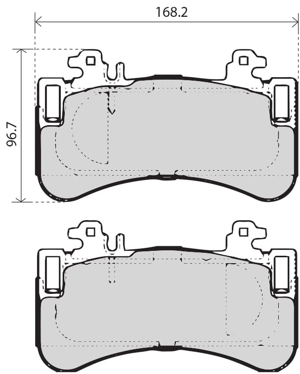 PREMIUM BRAKE PAD SET (4)