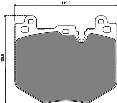 OE GERMAN PADS (SET OF 4)