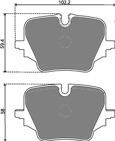 OE GERMAN PADS (SET OF 4)