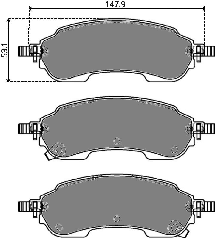 PREMIUM BRAKE PAD SET (4)