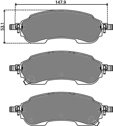PREMIUM BRAKE PAD SET (4)
