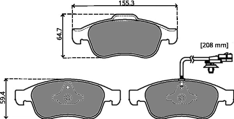 PREMIUM BRAKE PAD SET (4)