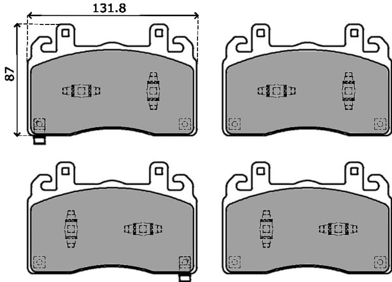 PREMIUM BRAKE PAD SET (4)