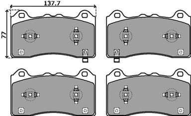 PREMIUM BRAKE PAD SET (4)