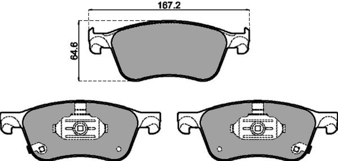 PREMIUM BRAKE PAD SET (4)