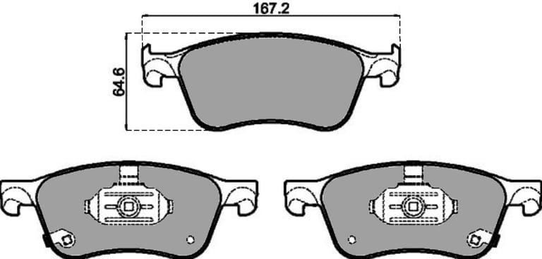 PREMIUM BRAKE PAD SET (4)