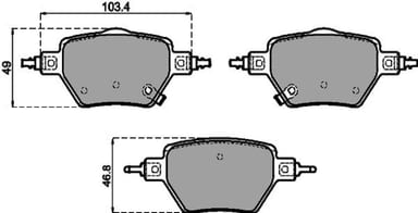 PREMIUM BRAKE PAD SET (4)