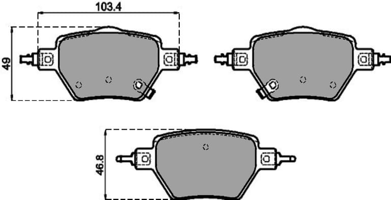 PREMIUM BRAKE PAD SET (4)
