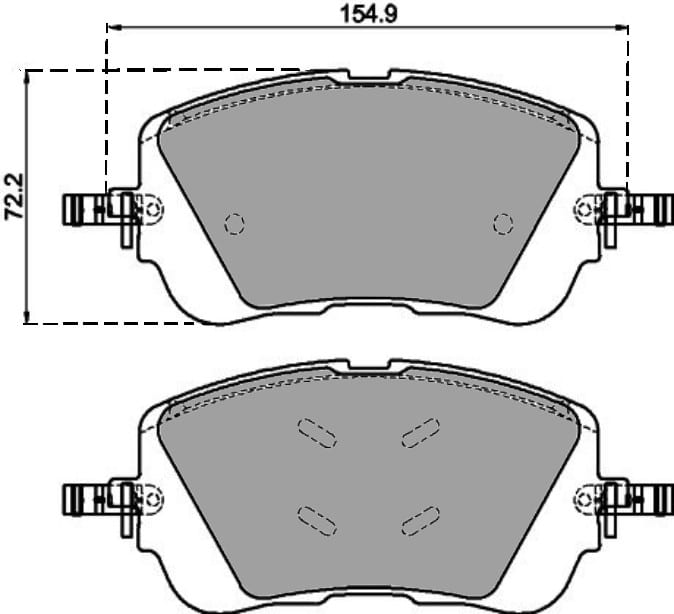 PREMIUM BRAKE PAD SET (4)