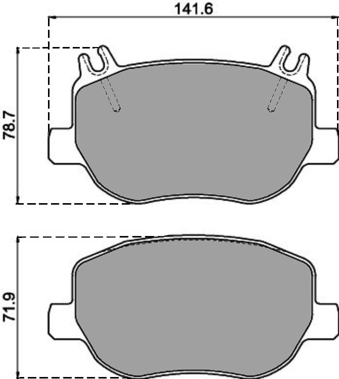 OE GERMAN PADS (SET OF 4)