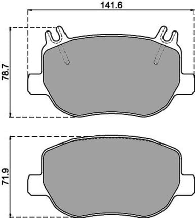 OE GERMAN PADS (SET OF 4)