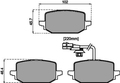 PREMIUM BRAKE PAD SET (4)