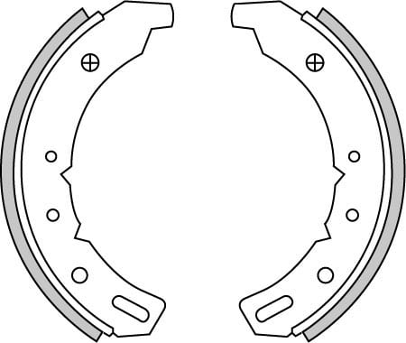 BRAKE SHOES AXLE SET (4)