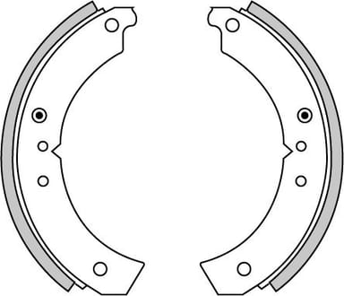 BRAKE SHOES AXLE SET (4)