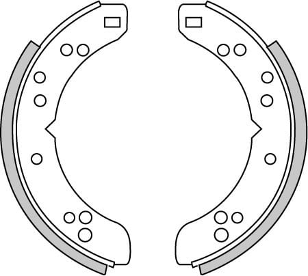 BRAKE SHOES AXLE SET (4)