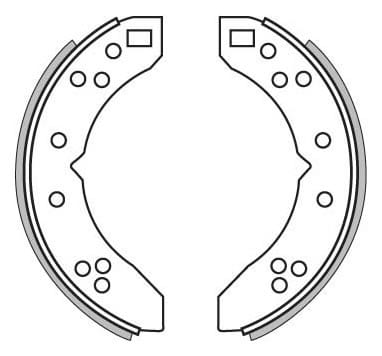 BRAKE SHOES AXLE SET (4)