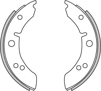 BRAKE SHOES AXLE SET (4)