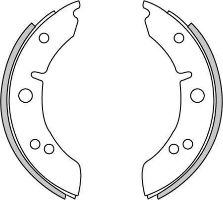 BRAKE SHOES AXLE SET (4)