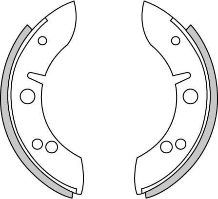 BRAKE SHOES AXLE SET (4)