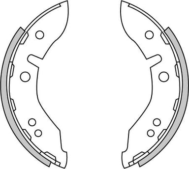 BRAKE SHOES AXLE SET (4)