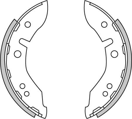 BRAKE SHOES AXLE SET (4)