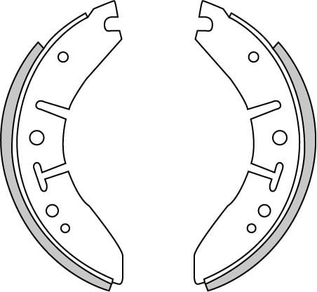 BRAKE SHOES AXLE SET (4)