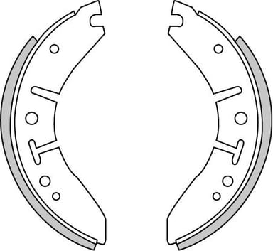 BRAKE SHOES AXLE SET (4)