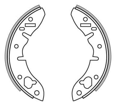 BRAKE SHOES AXLE SET (4)