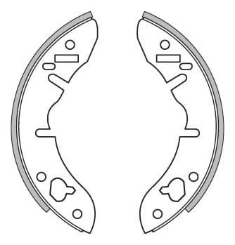 BRAKE SHOES AXLE SET (4)