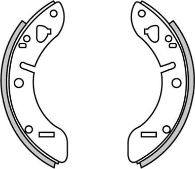 BRAKE SHOES AXLE SET (4)