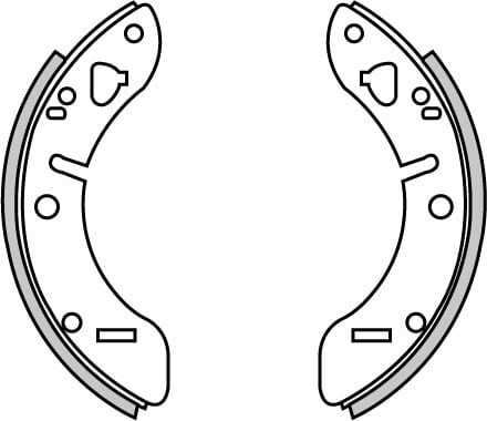 BRAKE SHOES AXLE SET (4)